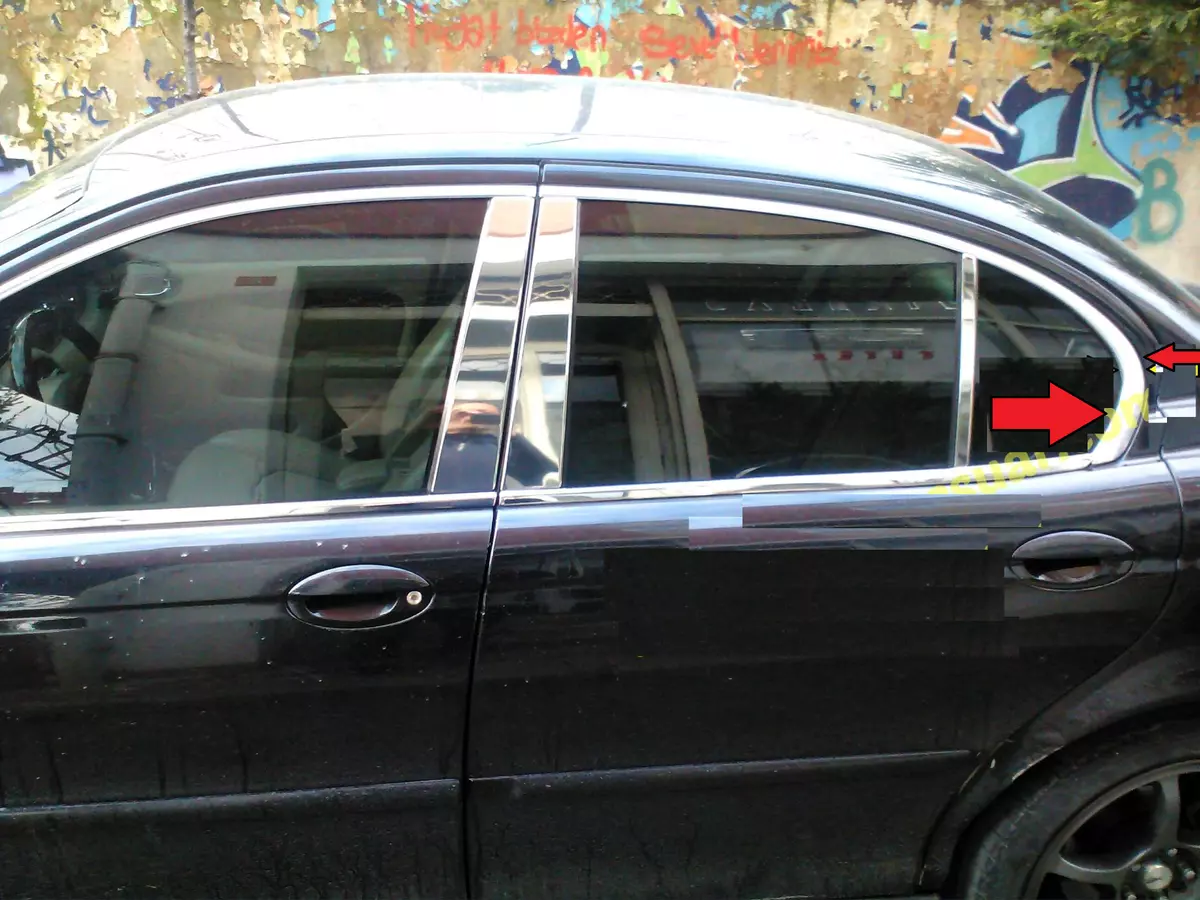 Jaguar x type chrome window trim deals