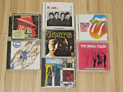7 CD Album Rock Collection Rolling Stones Led Zeppelin The Doors Free Kinks