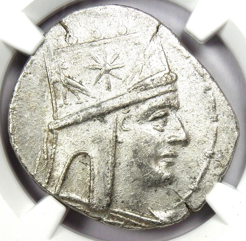 Tigranes II AR Tetradrachm Kings of Armenia Silver Coin 95-56 BC - NGC Choice XF