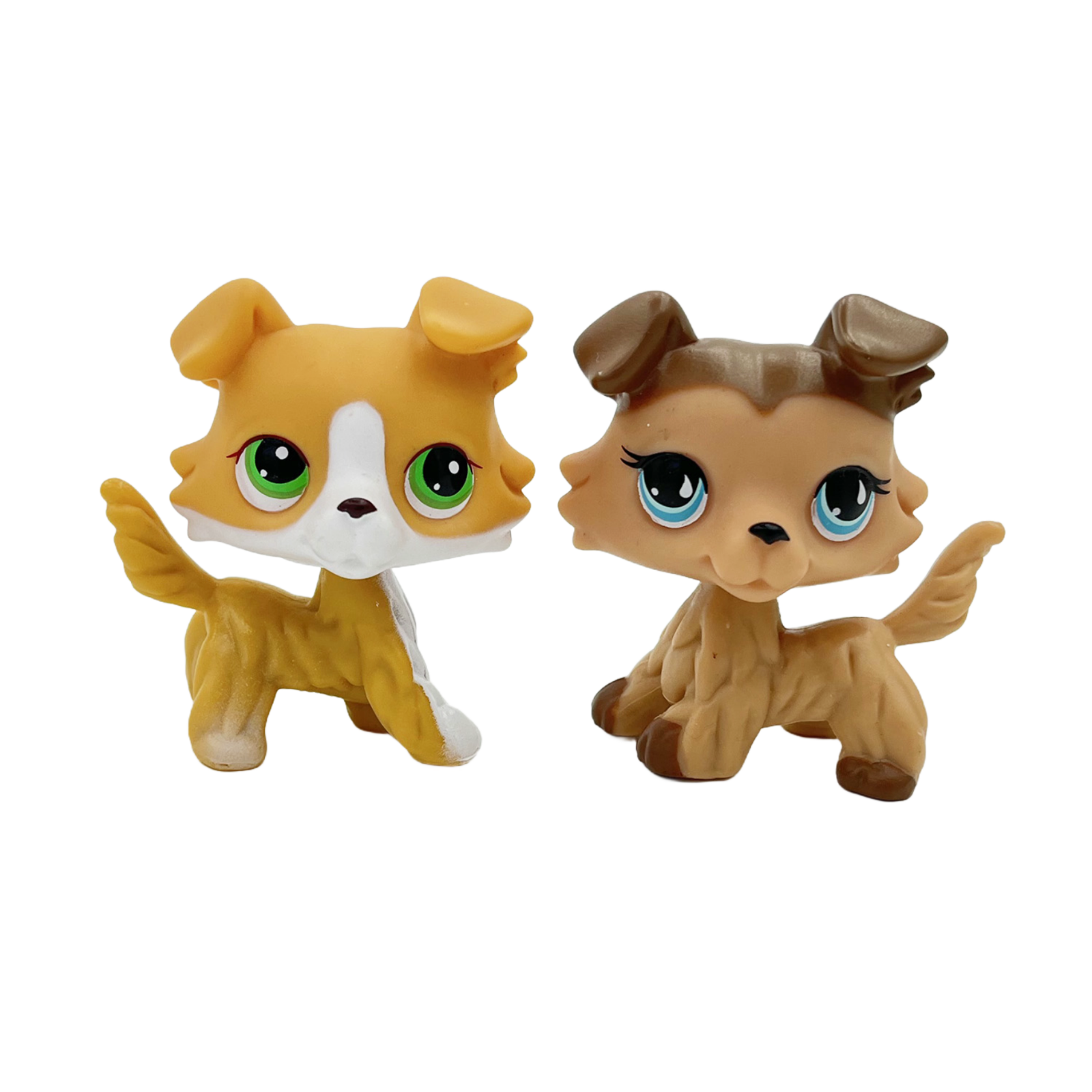 2pcs/lot Littlest pet shop Toys girls bobble head collie dogs #272 and #893