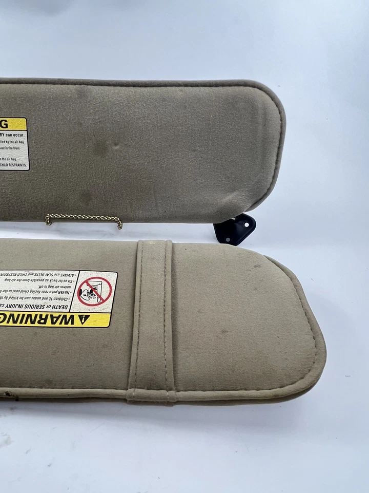 Par de parasoles de tela gris izquierda y derecha Mazda B2500 2000 2001 beige tostado Foto 3 de 4