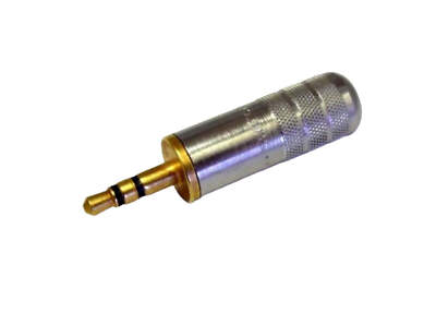 Genuine Switchcraft 35HDNAU 3.5mm Stereo Plug with Nickel Handle & Gold Finger
