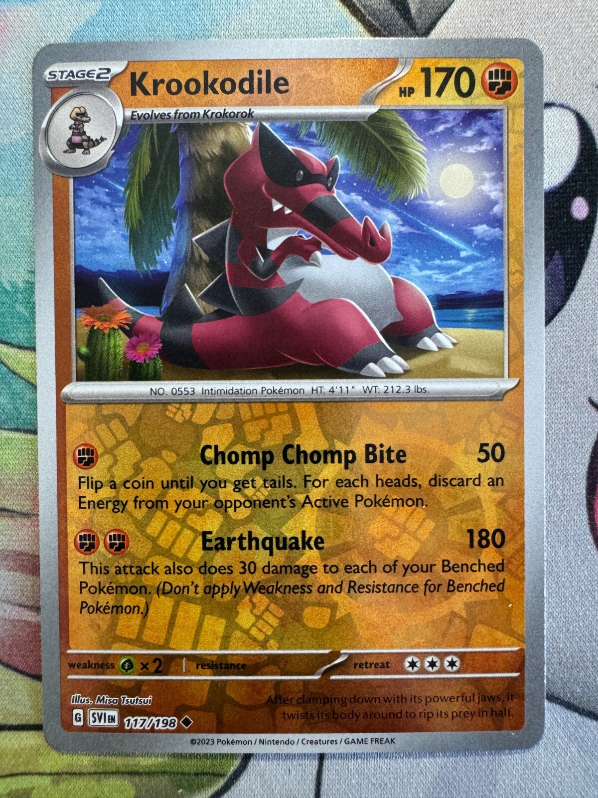 Krookodile Reverse Holo English Pokemon TCG BKBM962