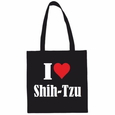 Tasche Beutel Baumwolltasche I Love Shih-Tzu Geburtstag Geschenk Valentinstag Ba
