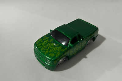 HOT WHEELS: 2003 Chevy S10 Pickup Truck ~ Green with $ Sign Logos