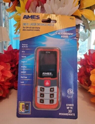 AMES ~ Instruments 200 Ft. Laser Distance Meter   New ~ FAST SHIPPING ~