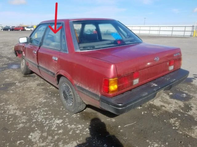Subaru DL, GL, седан Loyale: 1985, 1986, 1987, 1988-1993, левое стекло задней двери - Изображение 2 из 4