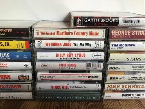 25x Country Cassette Tape Lot George Strait Garth Brooks Hank Jr Johnny Cash - Bild 3 von 5