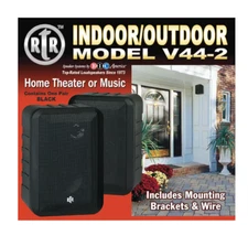 BIC America RTRV44-2 RtR Series Indoor/Outdoor 3-Way Speakers  NEW