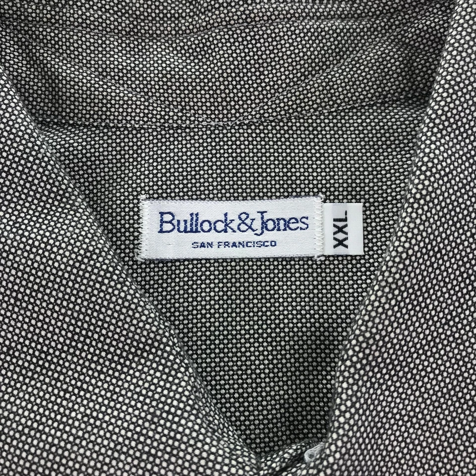 Bullock & Jones Shirt Mens XXL 2XL Geometric Button Up Long Sleeve USA Made - Image 3 of 4