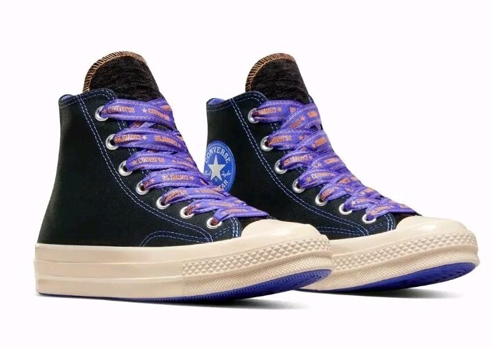 CONVERSE CHUCK 70 HIGH RIBBON LACE-BLK BLU FLAME A07976C SZ