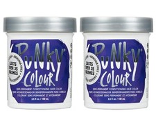 PUNKY COLOUR Semi-Permanent Conditioning Hair Color Violet 3.5oz 2pc Bundle