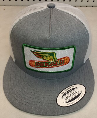デフ・レパード キャップ DEKALB SEED Patch on Yupoong 6006 Classic Trucker Hat Snapback