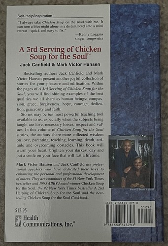 A 3rd Serving of Chicken Soup for the Soul: 101 More Stories NEW SHIPS FAST - Picture 2 of 2