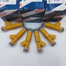 Set Of 6 Bosch Fuel Injectors 0280155710 For Jeep 1887-1998 4.0l Ev1 4 Hole