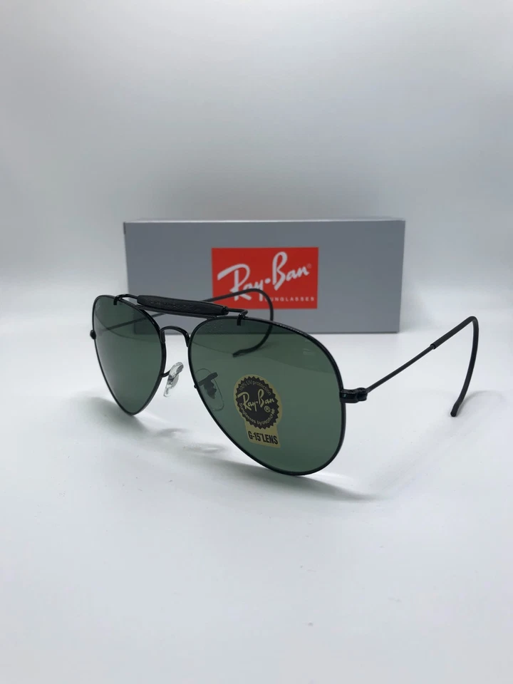 Ray-Ban RB3030 Outdoorsman L9500 58•14 160 Green G-15 Lens  58mm Sunglasses - Image 3 of 4