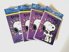 Hallmark SNOOPY Thank you 8 Cards x 4 packs Vintage SEALED