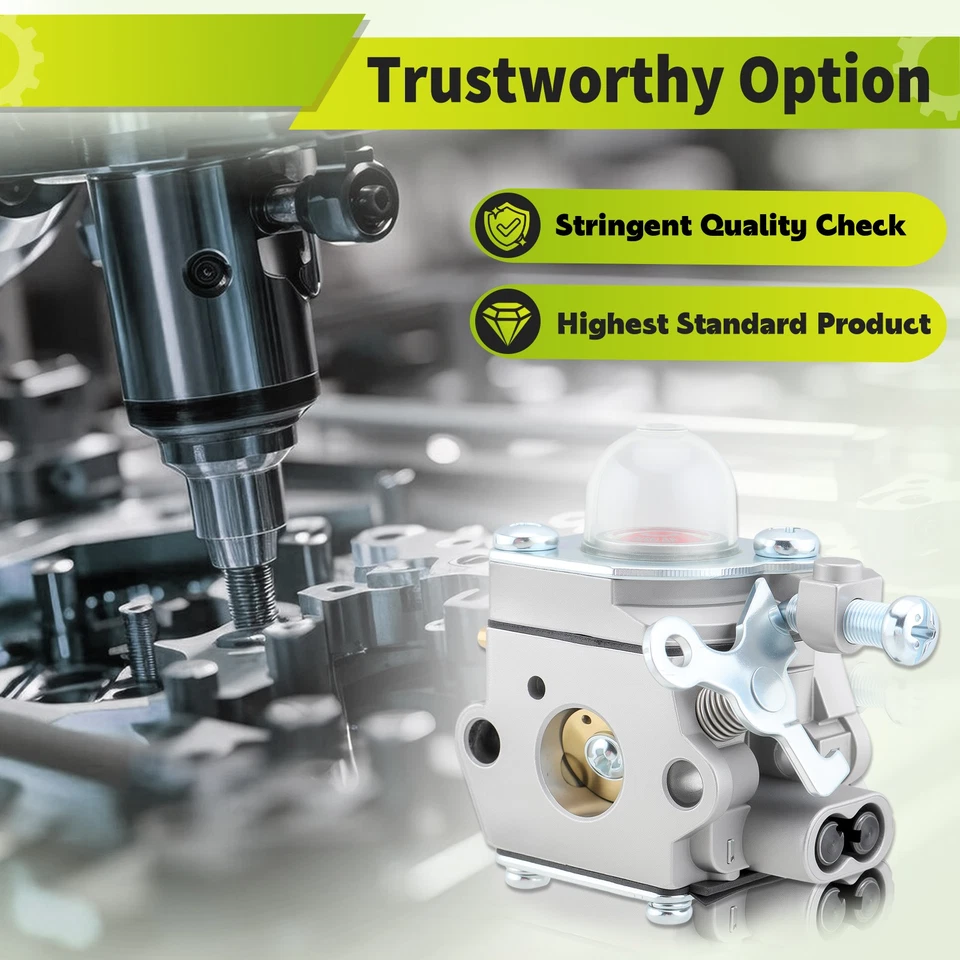 New Carburetor for Troybilt TB21EC TB22EC TB32EC TB42BC M21CS YM71SS Murray 2500 - Image 3 of 4