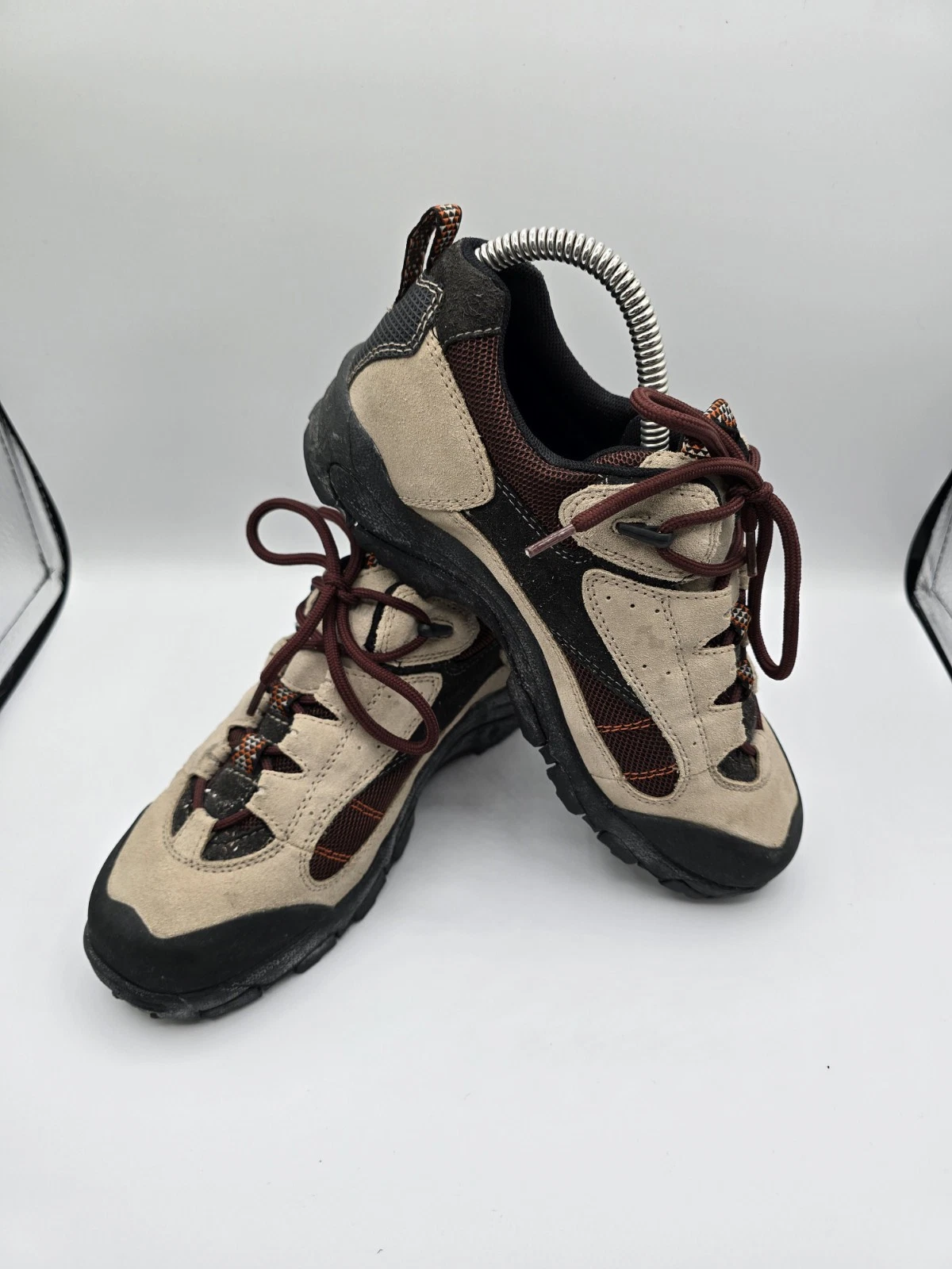 Timberland Hiking Boots Low Cut Ankle 47988 Mens Size 5 Leather Suede Beige