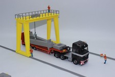 Portalkran gelb  Kran mit Schienen + Laufkatze 1:50 NEU