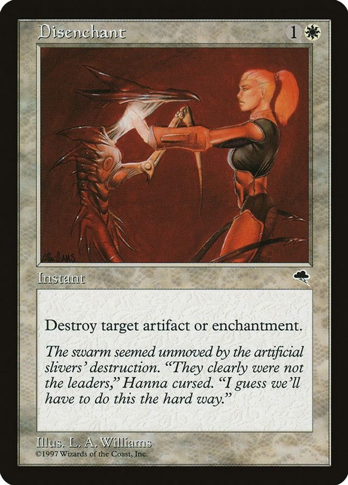1997 Magic: The Gathering: Tempest - Disenchant (#16, Common, Near Mint)