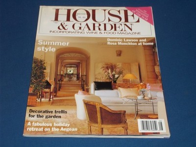 1993 AUGUST BRITISH HOUSE & GARDEN MAGAZINE - SUMMER STYLE - H 14481