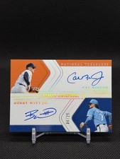Panini National Treasures Baseball Cal Ripken And Bobby Witt Jr Auto /25