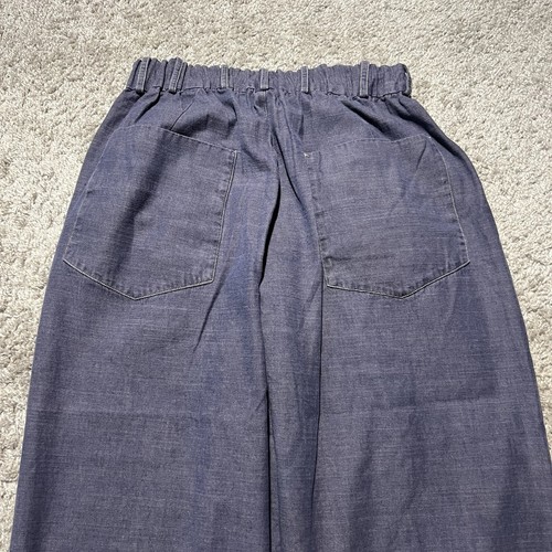 Pantalones de Trabajo True Vintage Hechos en Francia Algodón Azul Marino Oscuro Sueltos - Imagen 9 de 11