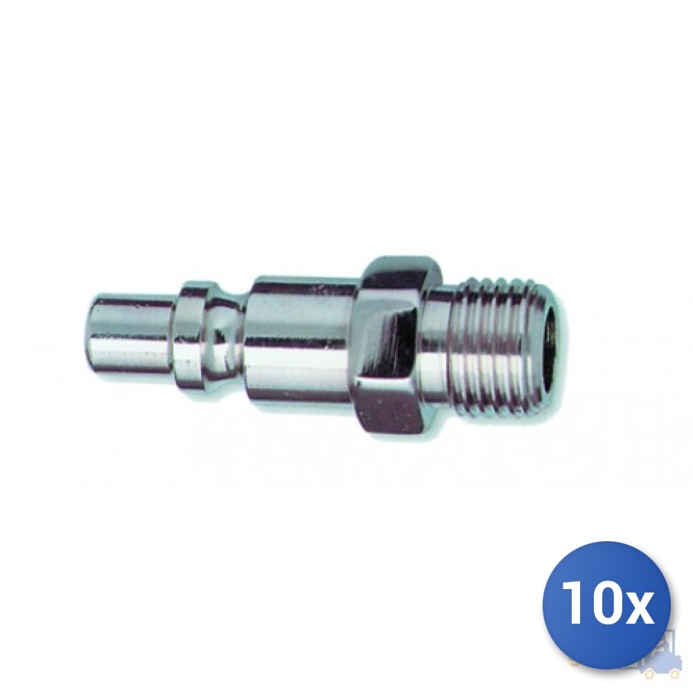 Offerta 10x Innesto Rapido Filettato 3/8 Maschio - Serie 15/A Acciaio