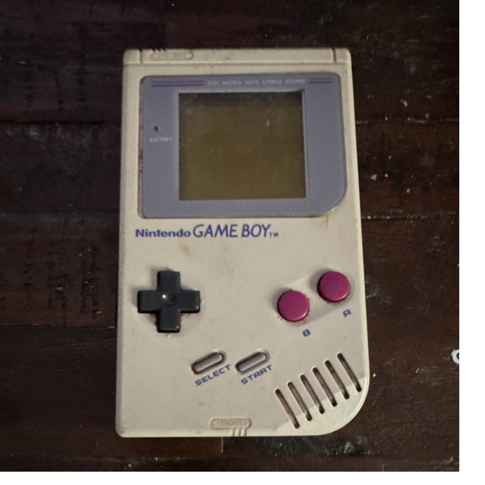 Nintendo Game Boy DMG-01 Gray Dot Matrix Display Handheld Console