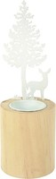 Trendline Deko Kerzenhalter Aus Holz, 7 X 19,5 Cm Figur