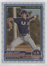2023 Panini USA Baseball Stars & Stripes White Prizm 55/99 Michael Torres 4z8