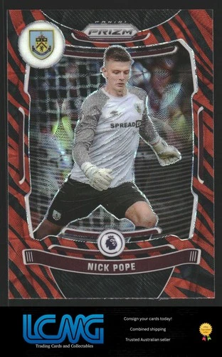 2021-22 Panini Prizm Premier League #61 Nick Pope Prizms Choice Tiger Stripe H3C