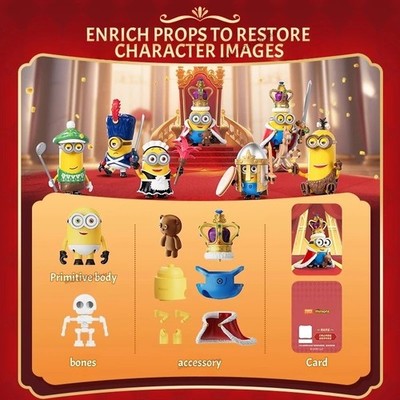 BLOKE Minions Original King Bob Series Blind Box Actionfigur Filme Statue  