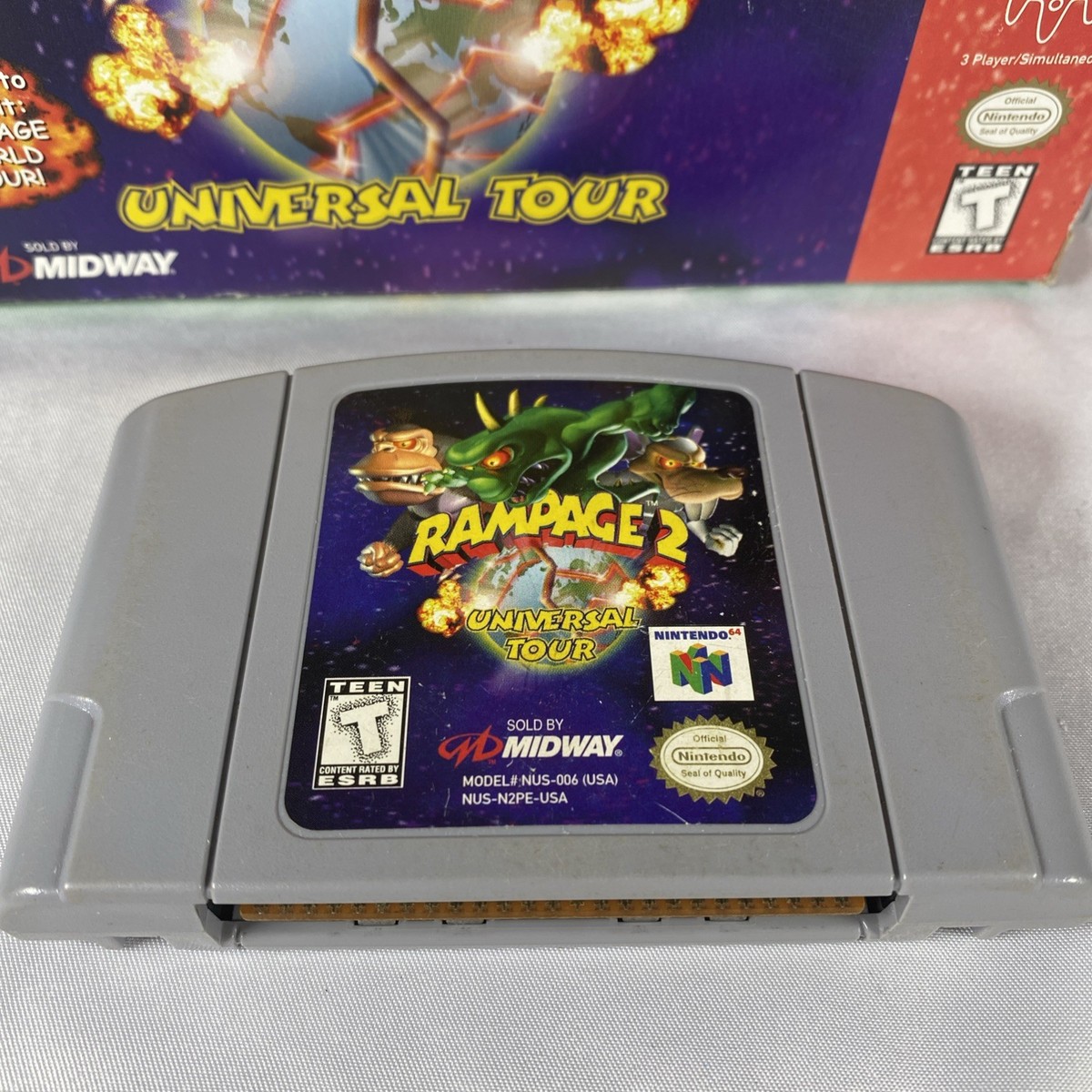 Rampage 2 Nintendo 64 N64 Authentic Box & Game 31719198160| eBay
