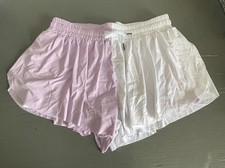 Women's Flowy Athletic Butterfly Flare Shorts Shorts Purple And White size XL