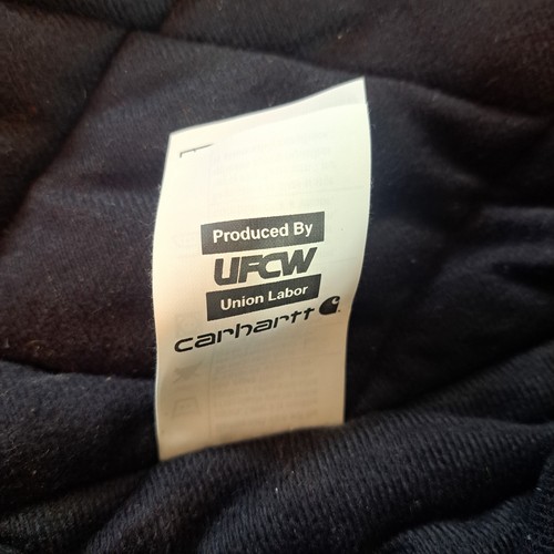 Carhartt Jacket Large Blaze Orange J140-BLZ Hooded Quilt Lined 125th Anniversary - Picture 7 of 15