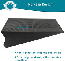Rubber Door Stoppers for Bottom of Door, Large Solid Heavy Duty Door Stop Wed...