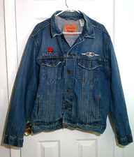Vintage Levi's trucker denim jacket XL custom patches 70507 excellent