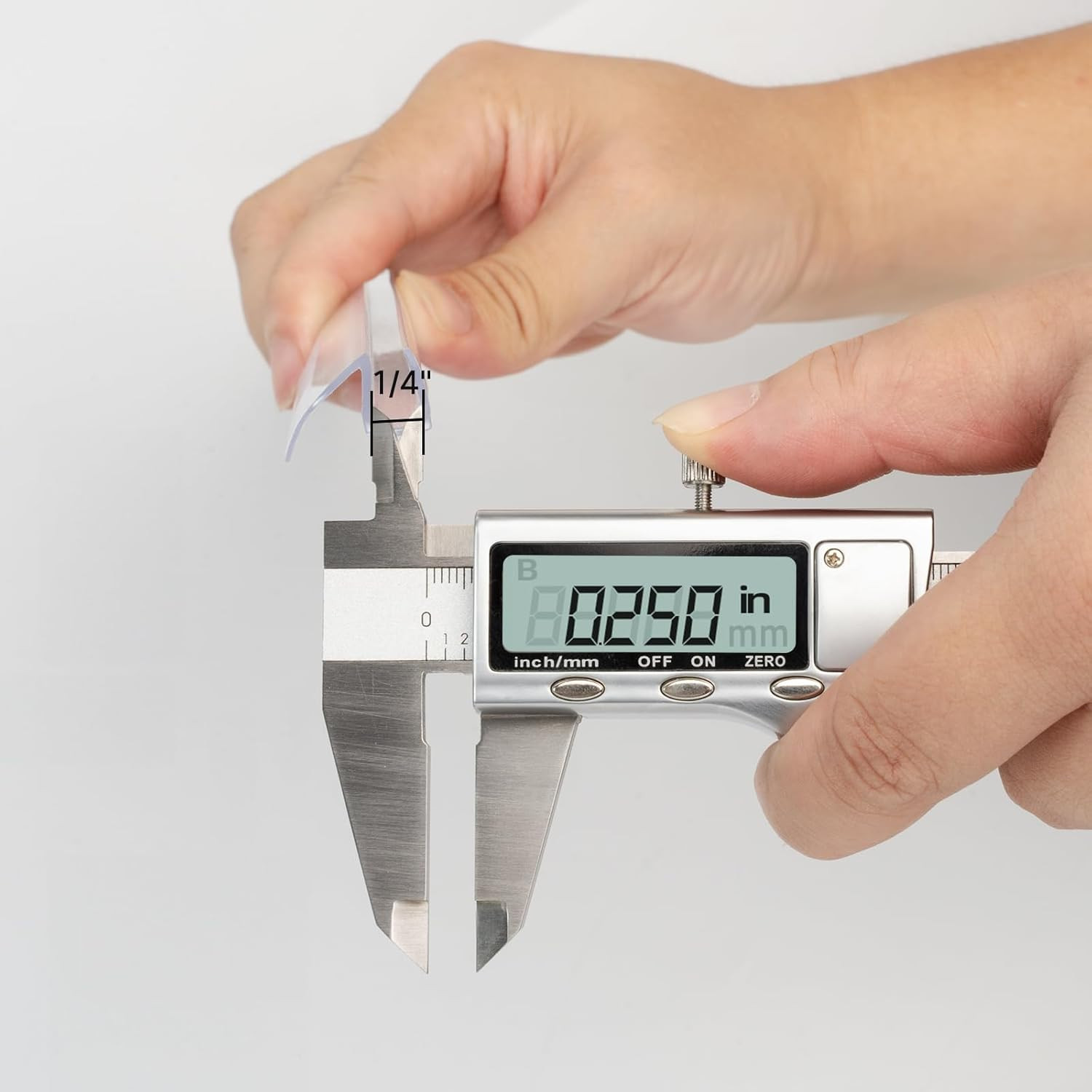 3PCS Shower Door Bottom Seal Strip 1/4 Inch Glass Frameless Leak Guard Kit