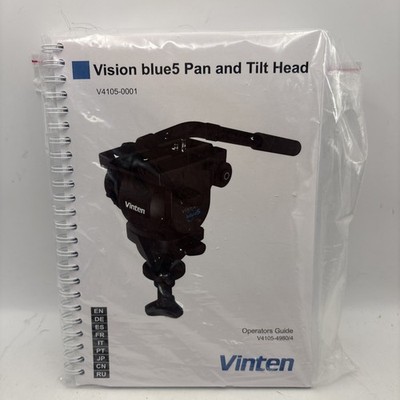 NEW  Vinten Vision  blue5 Pan and  Tilt Head User Guide Manual ONLY V4105-4980/4