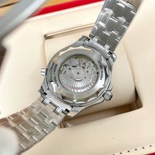 Herren automatische mechanische Stahl Metallarmband Uhr Weihnachtsgeschenk