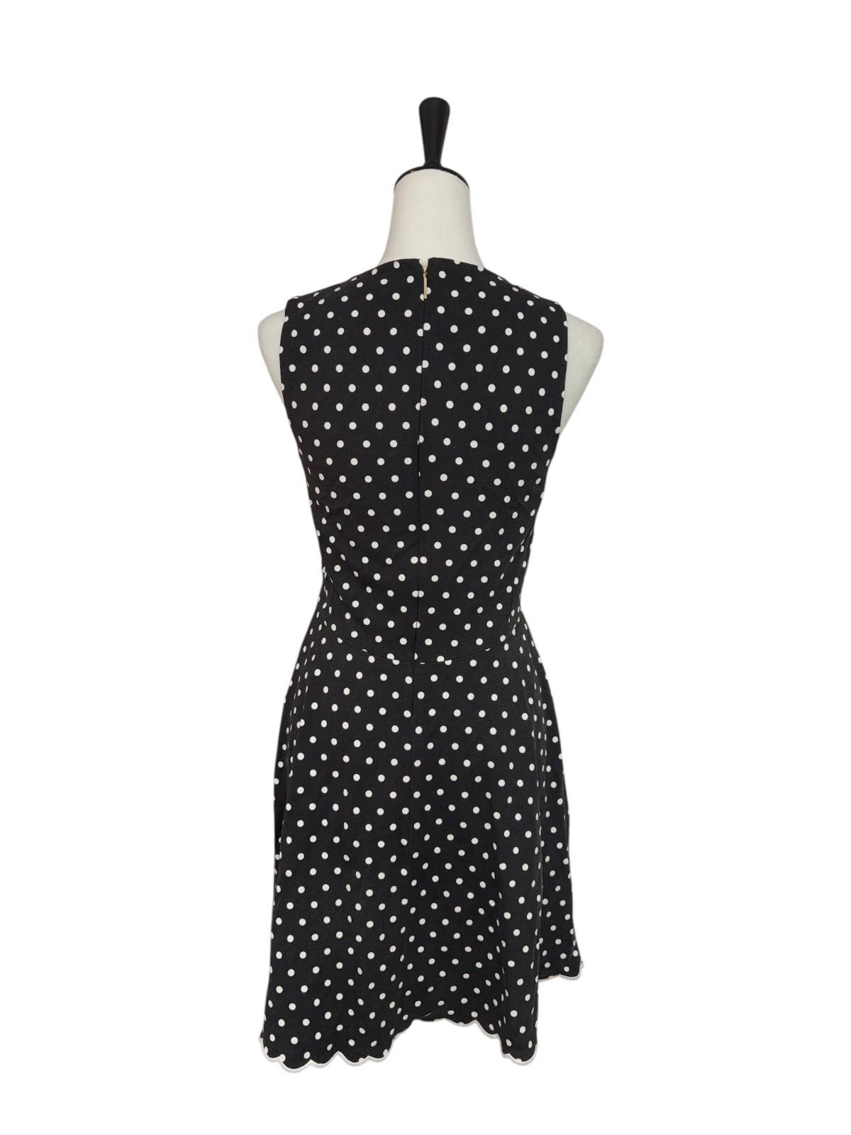 Kate Spade New York Women's Dress Polka Dot Ponte Fit Black - Size 4 thumbnail 3