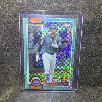 Topps Chrome Juan Soto New York Mets #17 Serial Numbered 199 Print Run