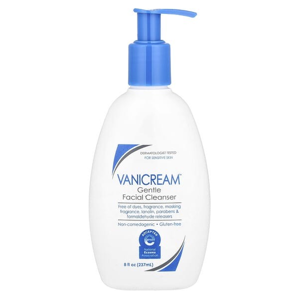 Vanicream, Gentle Facial Cleanser For Sensitive Skin, Fragrance Free, 237ml