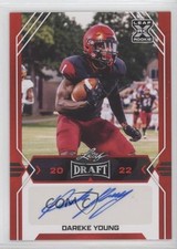 2022 Leaf Draft Auto Red Dareke Young #BA-DY1 Auto 0xl5