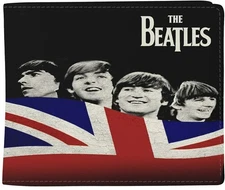 The Beatles - Rocksax - Beatles - Let It Be with Flag Logo - Wallet with Coin Po