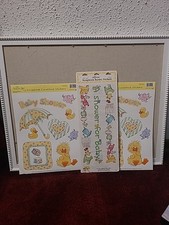 Suzy  s Zoo Scrapbook Cardstock Stickers Vintage Ducks Chicks Baby Shower Lot