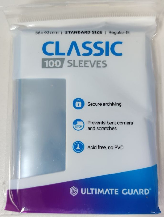 100x Ultimate Guard Penny Sleeves Standard Size for Pokemon MTG Cards