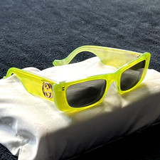 Gucci Sonnenbrille - GG 0516S 004 /Neu/Original 52-20-145 cm Neon Gelb/Grün 